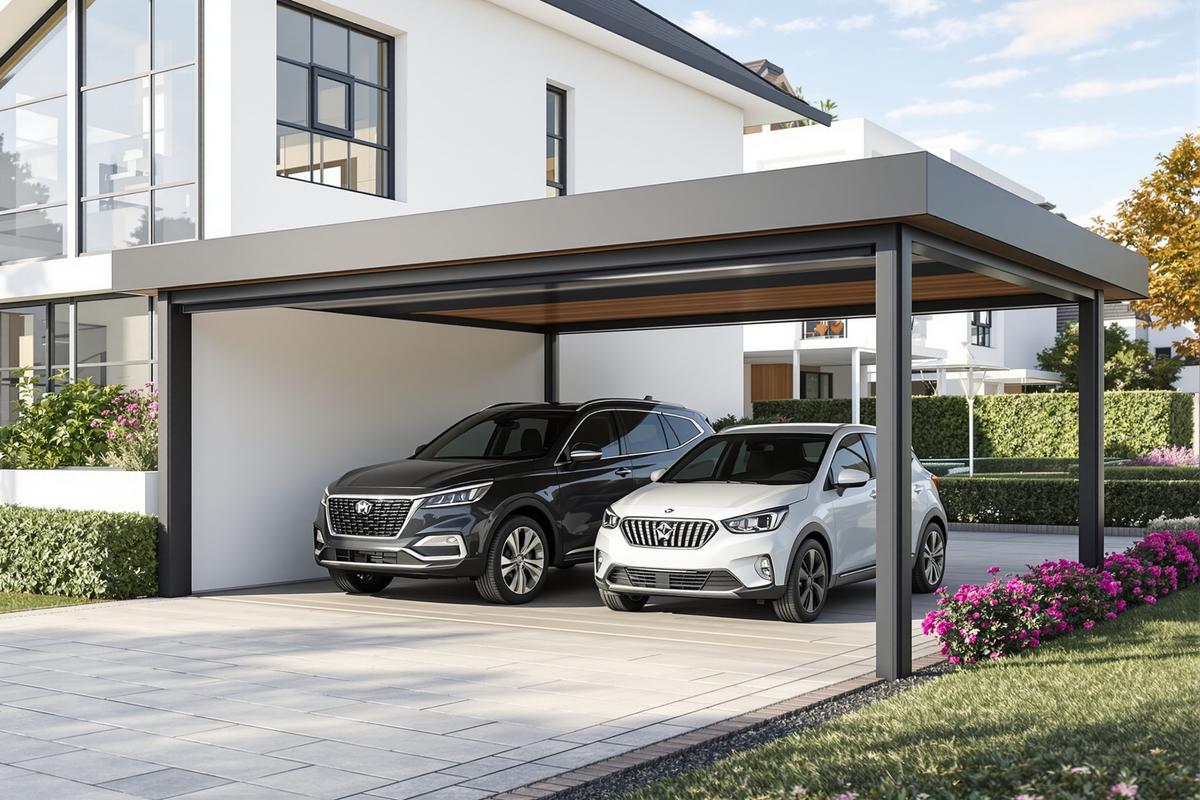 Carport 2 voitures fermé : guide des meilleurs modèles 2024